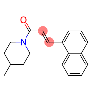 (E)-1-(4-methyl-1-piperidinyl)-3-(1-naphthyl)-2-propen-1-one