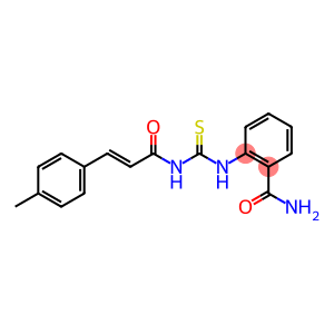 2-[({[(E)-3-(4-methylphenyl)-2-propenoyl]amino}carbothioyl)amino]benzamide