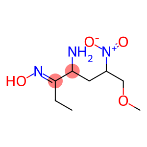 (E)-Methyl-2-[(E)-hydroxyimino]-5-nitro-6-methoxy-3-hexanamine