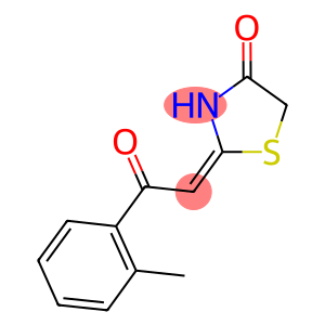 (2E)-2-[2-(2-METHYLPHENYL)-2-OXOETHYLIDENE]-1,3-THIAZOLIDIN-4-ONE