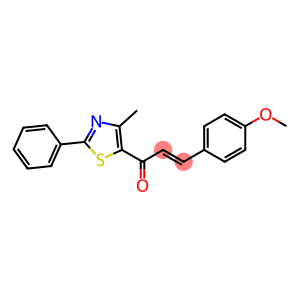 (E)-3-(4-methoxyphenyl)-1-(4-methyl-2-phenyl-1,3-thiazol-5-yl)-2-propen-1-one