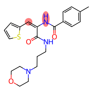 (E)-4-METHYL-N-(3-(3-MORPHOLINOPROPYLAMINO)-3-OXO-1-(THIOPHEN-2-YL)PROP-1-EN-2-YL)BENZAMIDE