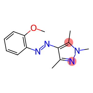 4-[(E)-(2-METHOXYPHENYL)DIAZENYL]-1,3,5-TRIMETHYL-1H-PYRAZOLE