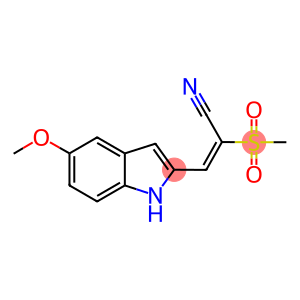 (E)-3-(5-METHOXY-1H-INDOL-2-YL)-2-(METHYLSULFONYL)-2-PROPENENITRILE
