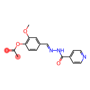 4-{[(E)-2-isonicotinoylhydrazono]methyl}-2-methoxyphenyl acetate