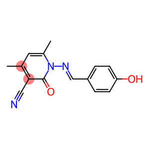 1-{[(E)-(4-hydroxyphenyl)methylidene]amino}-4,6-dimethyl-2-oxo-1,2-dihydro-3-pyridinecarbonitrile