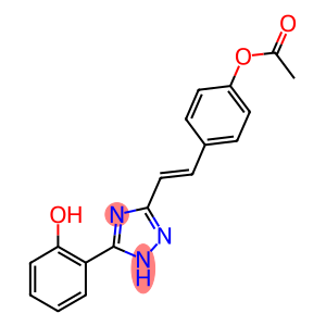 4-{(E)-2-[5-(2-HYDROXYPHENYL)-1H-1,2,4-TRIAZOL-3-YL]VINYL}PHENYL ACETATE