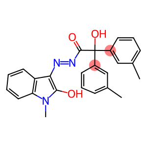 (E)-2-HYDROXY-1-((2-HYDROXY-1-METHYL-1H-INDOL-3-YL)DIAZENYL)-2,2-DIM-TOLYLETHANONE