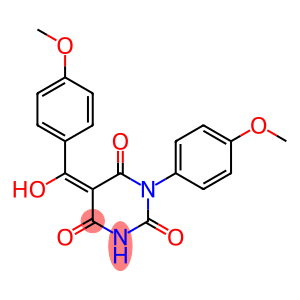 (5E)-5-[HYDROXY(4-METHOXYPHENYL)METHYLENE]-1-(4-METHOXYPHENYL)PYRIMIDINE-2,4,6(1H,3H,5H)-TRIONE