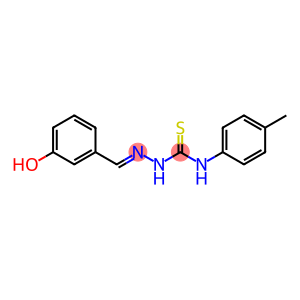 2-[(E)-(3-hydroxyphenyl)methylidene]-N-(4-methylphenyl)-1-hydrazinecarbothioamide