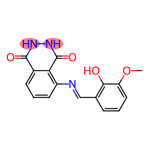 5-{[(E)-(2-hydroxy-3-methoxyphenyl)methylidene]amino}-2,3-dihydro-1,4-phthalazinedione