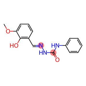 2-[(E)-(2-hydroxy-3-methoxyphenyl)methylidene]-N-phenyl-1-hydrazinecarboxamide