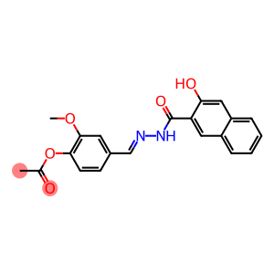 4-{[(E)-2-(3-hydroxy-2-naphthoyl)hydrazono]methyl}-2-methoxyphenyl acetate