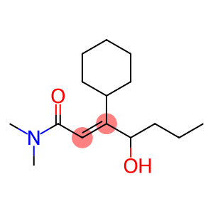 (E)-3-(1-Hydroxybutyl)-3-cyclohexyl-N,N-dimethylpropenamide