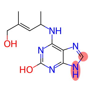 6-[[(E)-4-Hydroxy-1,3-dimethyl-2-butenyl]amino]-9H-purin-2-ol