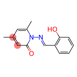 1-{[(E)-(2-hydroxyphenyl)methylidene]amino}-4,6-dimethyl-2(1H)-pyridinone