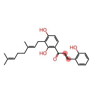 (E)-3-(2-Hydroxyphenyl)-1-[2,4-dihydroxy-3-[(E)-3,7-dimethyl-2,6-octadien-1-yl]phenyl]-2-propen-1-one