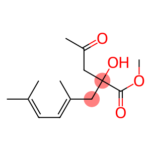 (4E)-2-Hydroxy-4,7-dimethyl-2-(2-oxopropyl)-4,6-octadienoic acid methyl ester