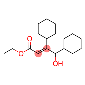 (E)-3-(Hydroxy(cyclohexyl)methyl)-3-cyclohexylpropenoic acid ethyl ester