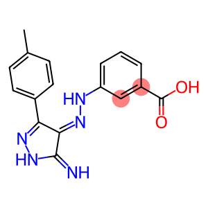 3-{(2E)-2-[5-IMINO-3-(4-METHYLPHENYL)-1,5-DIHYDRO-4H-PYRAZOL-4-YLIDENE]HYDRAZINO}BENZOIC ACID