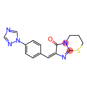 2-{(E)-[4-(1H-1,2,4-triazol-1-yl)phenyl]methylidene}-6,7-dihydro-5H-imidazo[2,1-b][1,3]thiazin-3(2H)-one