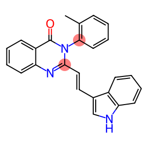 2-[(E)-2-(1H-INDOL-3-YL)VINYL]-3-(2-METHYLPHENYL)QUINAZOLIN-4(3H)-ONE