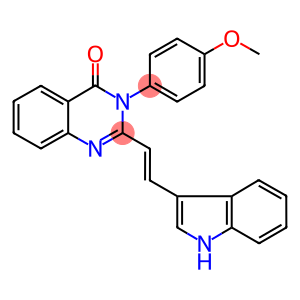 2-[(E)-2-(1H-INDOL-3-YL)VINYL]-3-(4-METHOXYPHENYL)QUINAZOLIN-4(3H)-ONE