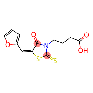 4-[(5E)-5-(2-FURYLMETHYLENE)-4-OXO-2-THIOXO-1,3-THIAZOLIDIN-3-YL]BUTANOIC ACID