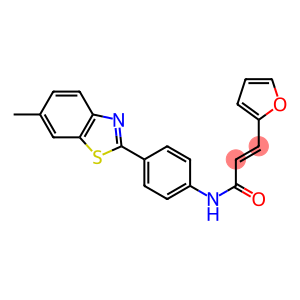 (E)-3-(2-furyl)-N-[4-(6-methyl-1,3-benzothiazol-2-yl)phenyl]-2-propenamide