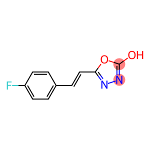 5-[(E)-2-(4-fluorophenyl)ethenyl]-1,3,4-oxadiazol-2-ol