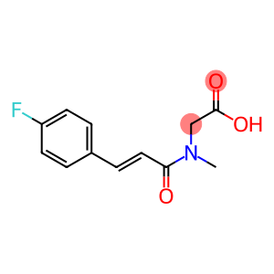 [[(2E)-3-(4-fluorophenyl)prop-2-enoyl](methyl)amino]acetic acid