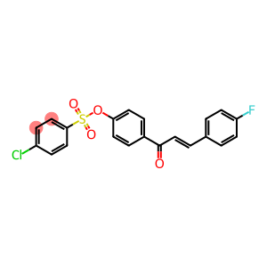 4-[(E)-3-(4-fluorophenyl)-2-propenoyl]phenyl 4-chlorobenzenesulfonate