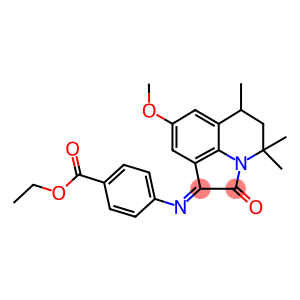 (E)-ETHYL 4-(8-METHOXY-4,4,6-TRIMETHYL-2-OXO-5,6-DIHYDRO-2H-PYRROLO[3,2,1-IJ]QUINOLIN-1(4H)-YLIDENEAMINO)BENZOATE