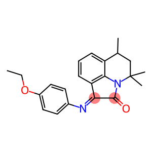 (1E)-1-[(4-ETHOXYPHENYL)IMINO]-4,4,6-TRIMETHYL-5,6-DIHYDRO-4H-PYRROLO[3,2,1-IJ]QUINOLIN-2(1H)-ONE