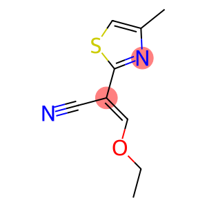 (2E)-3-ETHOXY-2-(4-METHYL-1,3-THIAZOL-2-YL)ACRYLONITRILE