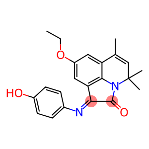 (1E)-8-ETHOXY-1-[(4-HYDROXYPHENYL)IMINO]-4,4,6-TRIMETHYL-4H-PYRROLO[3,2,1-IJ]QUINOLIN-2(1H)-ONE