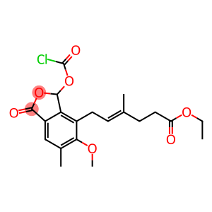 4-[(E)-5-Ethoxycarbonyl-3-methyl-2-pentenyl]-3-chloroformyloxy-5-methoxy-6-methylphthalide