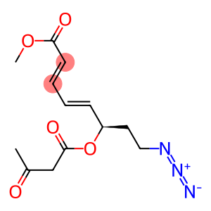 (2E,4E,6R)-8-Azido-6-acetoacetyloxy-2,4-octadienoic acid methyl ester