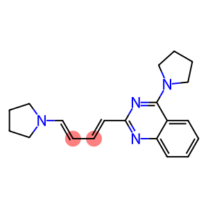 (1E,3E)-1-(Pyrrolidin-1-yl)-4-[4-(pyrrolidin-1-yl)quinazolin-2-yl]-1,3-butadiene