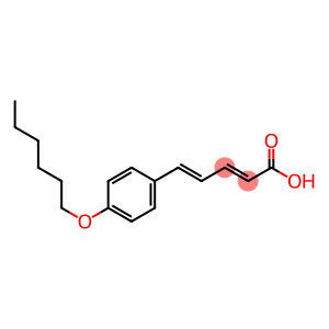 (2E,4E)-5-(p-Hexyloxyphenyl)-2,4-pentadienoic acid