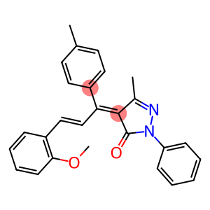 (E)-4-((E)-3-(2-METHOXYPHENYL)-1-P-TOLYLALLYLIDENE)-3-METHYL-1-PHENYL-1H-PYRAZOL-5(4H)-ONE