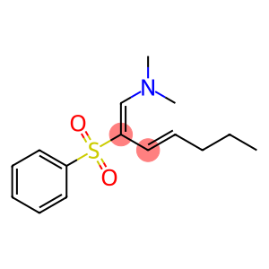 (1E,3E)-N,N-Dimethyl-2-(phenylsulfonyl)-1,3-heptadien-1-amine