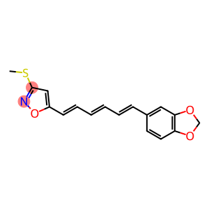 5-[(1E,3E,5E)-6-[3,4-Methylenedioxyphenyl]-1,3,5-hexatrienyl]-3-(methylthio)isoxazole