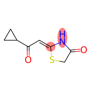 (2E)-2-(2-CYCLOPROPYL-2-OXOETHYLIDENE)-1,3-THIAZOLIDIN-4-ONE