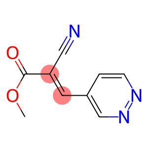 (E)-2-Cyano-3-(4-pyridazinyl)acrylic acid methyl ester