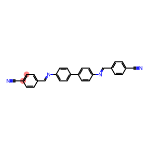 4-{[(4'-{[(E)-(4-cyanophenyl)methylidene]amino}[1,1'-biphenyl]-4-yl)imino]methyl}benzonitrile