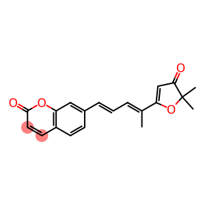 7-[(1E,3E)-4-[(4,5-Dihydro-5,5-dimethyl-4-oxofuran)-2-yl]-1,3-pentadienyl]-2H-1-benzopyran-2-one