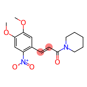 (E)-3-(4,5-dimethoxy-2-nitrophenyl)-1-piperidino-2-propen-1-one