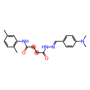 4-(2-{(E)-[4-(dimethylamino)phenyl]methylidene}hydrazino)-N-(2,5-dimethylphenyl)-4-oxobutanamide