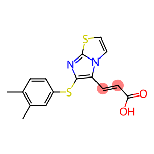 (2E)-3-{6-[(3,4-dimethylphenyl)thio]imidazo[2,1-b][1,3]thiazol-5-yl}acrylic acid